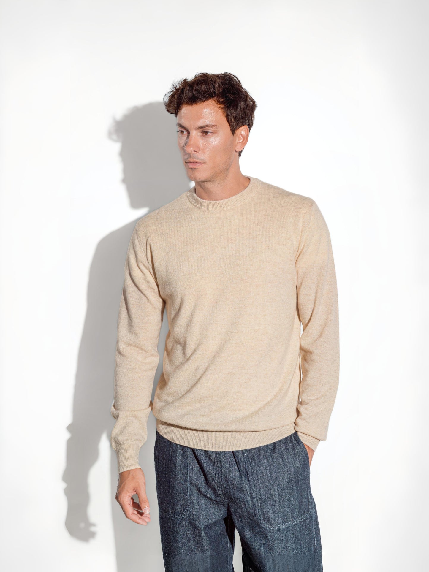 Antenore Beige Crewneck