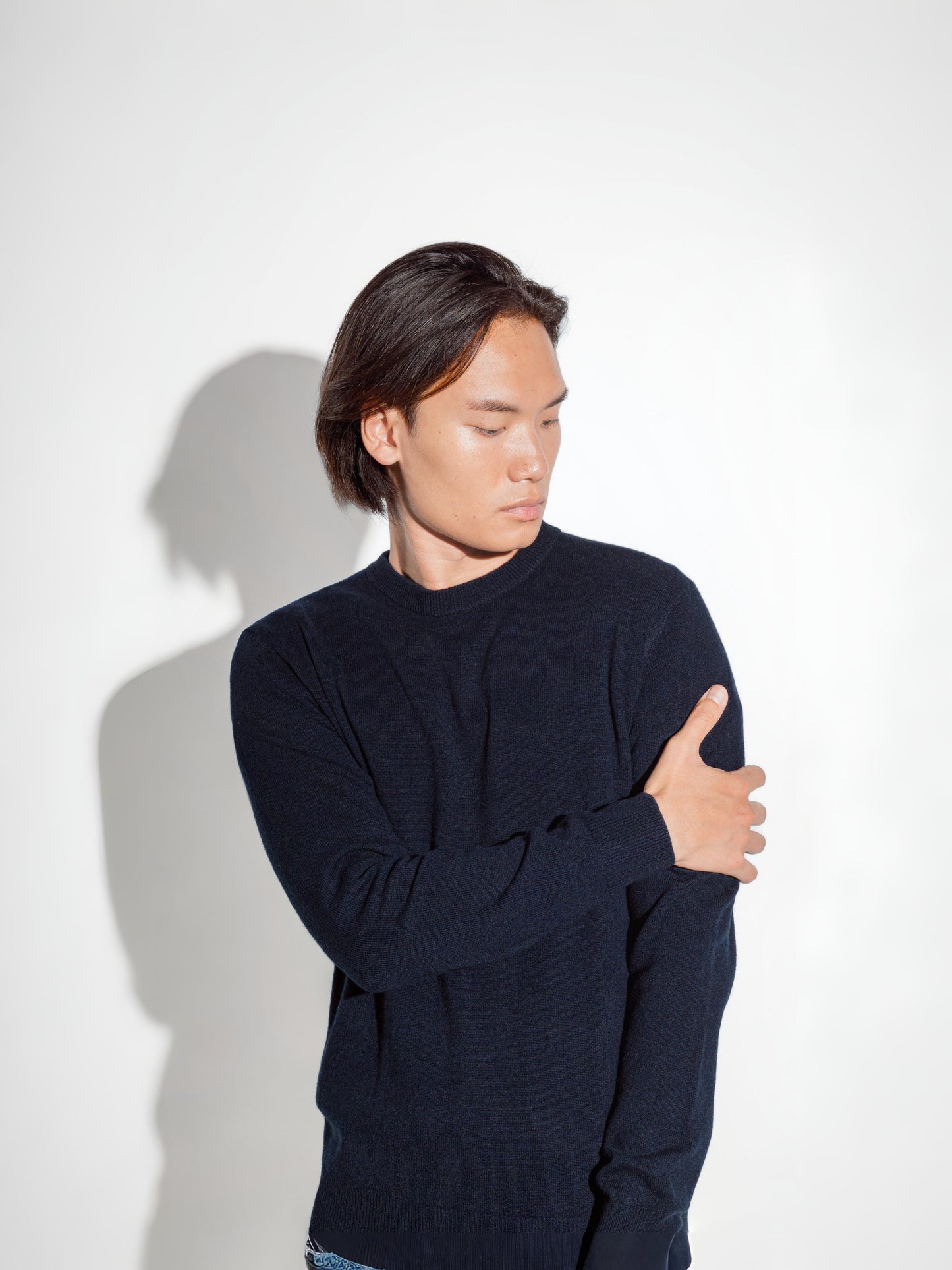 Antenore Navy Crewneck