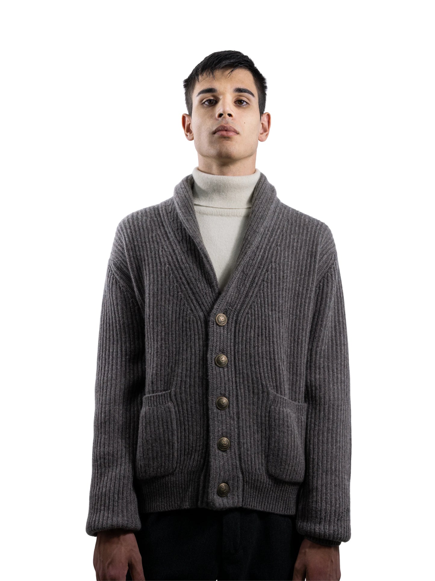 Cardigan Eton Tortora