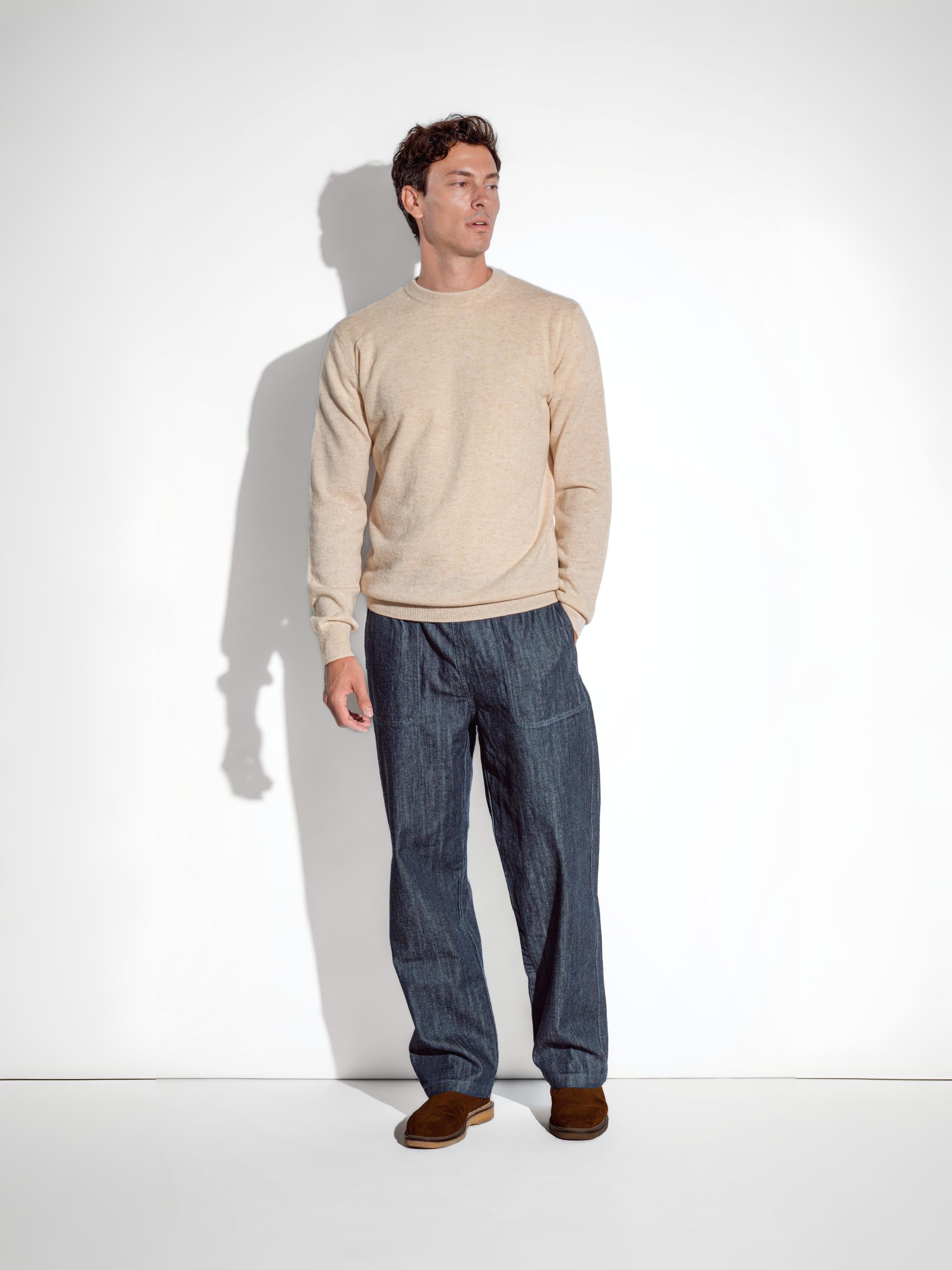 Antenore Beige Crewneck
