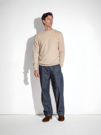Antenore Beige Crewneck