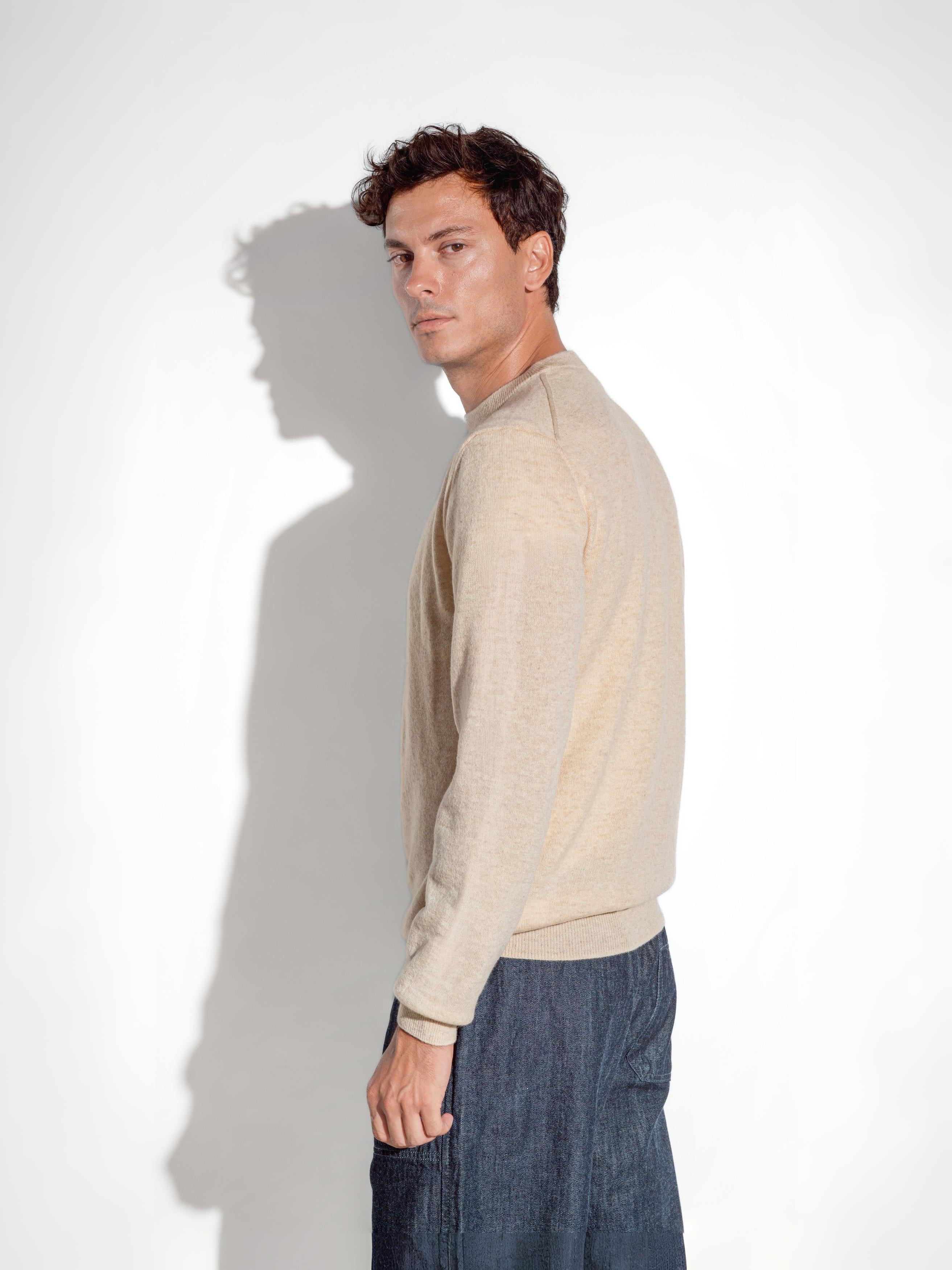 Antenore Beige Crewneck