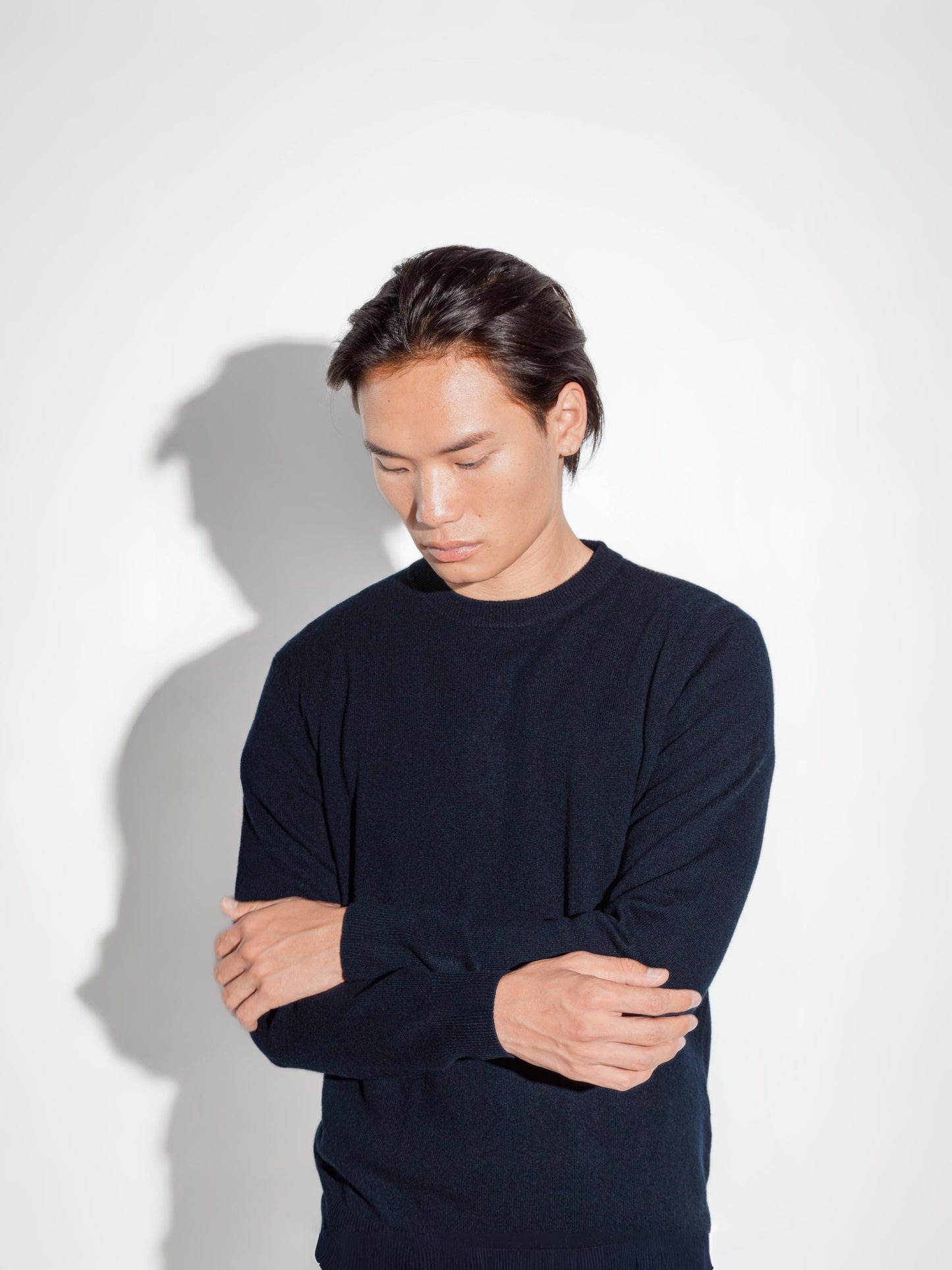 Antenore Navy Crewneck
